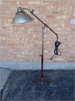 Antique Long wave Infra red floor lamp.