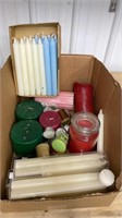 Box of Assorted Candles.  NO SHIPPING