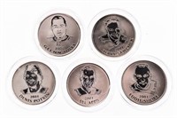 Group of 5 NHL All Star Medallions