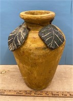 Large ceramic decor Vase (15"H).  NO SHIPPING