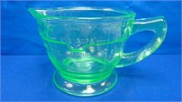 Uranium Glass 2 Cup Measuring Cup