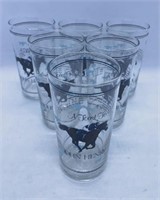 Vintage Toast To John Henry Horse Racing Glasses