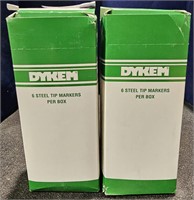 2 Dykem steel tipped markers