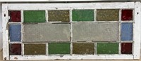 Antique Stained Glass Window (44.25" x 18.75").