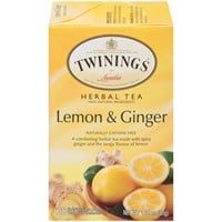 Twinings Lemon & Ginger Tea, 20 Tea Bags, 20 per P