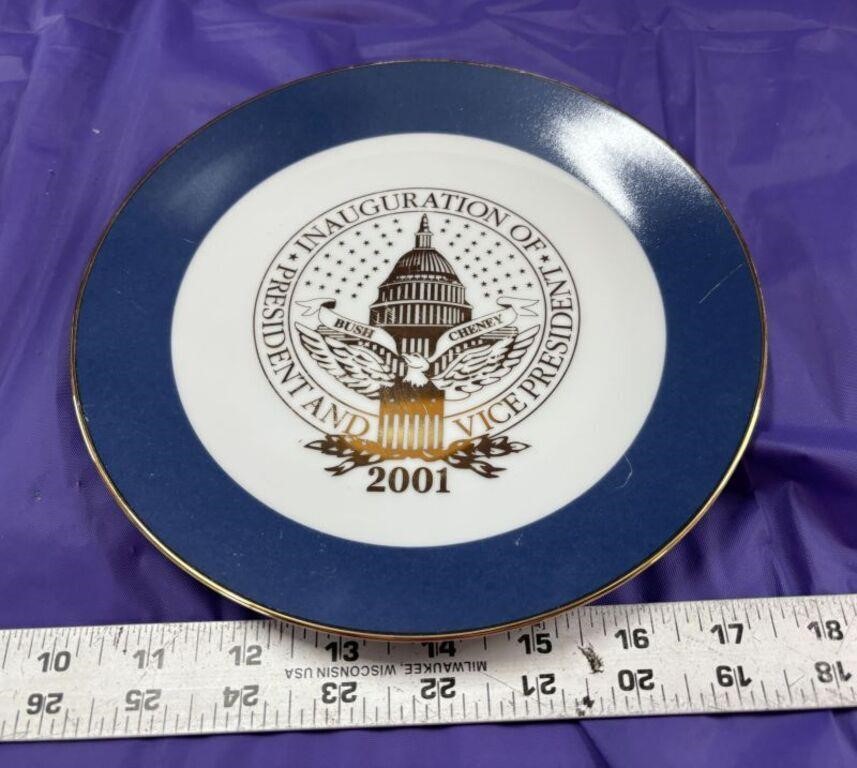 2001 Bush/Cheney Presidential Inauguration Plate