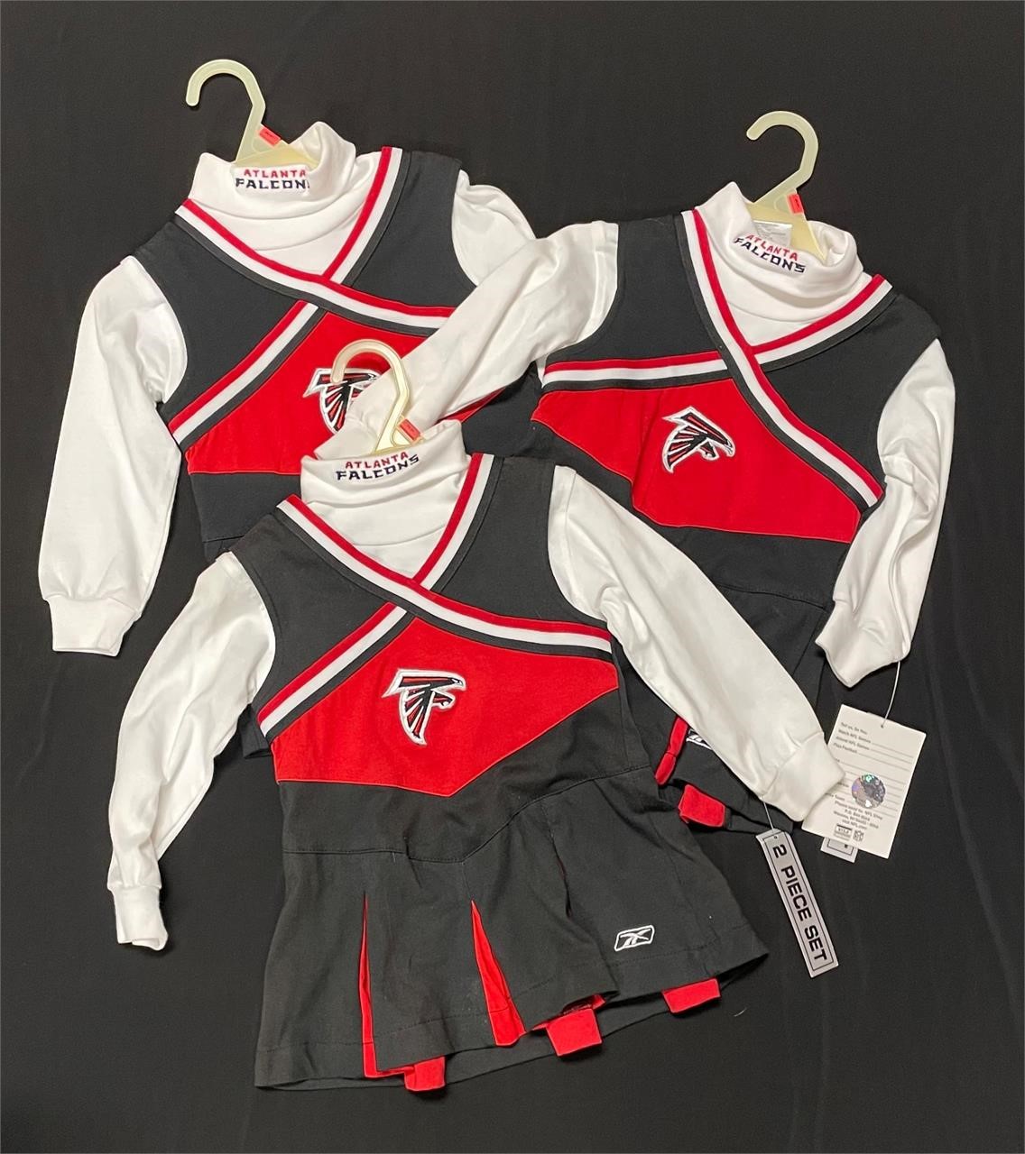 3 Falcons Childs Cheerleading Dresses NWT