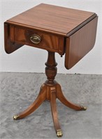 Brandt Antique Duncan Phyfe Pedestal Side Table