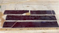 Pieces of Oxblood Red Antique Glass *LYR