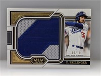 2023 Bellinger Topps Tier One Prodigious Patch /10