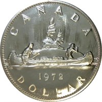 Canada, 1972 Cased Silver Dollar