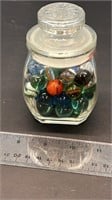 Small Jar of Marbles.  Important note: The closing