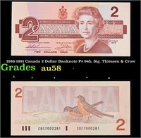 1986-1991 Canada 2 Dollar Banknote P# 94b, Sig. Th