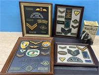 Military Patches and World War II VHS Tapes