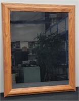 Oak Framed Vanity Wall Mirror