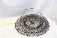 Mesh Basket-Fish Basket-Hinged Bottom-Large Hangt