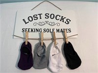 Lost Socks Laundry Sign