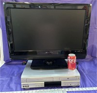 Element TV and Panasonic DVD/VHS Player