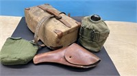 Military Type Travel Box, Canteen, Canteen Holder