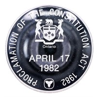 Canada Proclamation April 1982 Sterling Silver - W