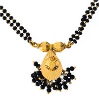 18kt Gold Custom Bead necklace w/ Pendant 20.80 Gr