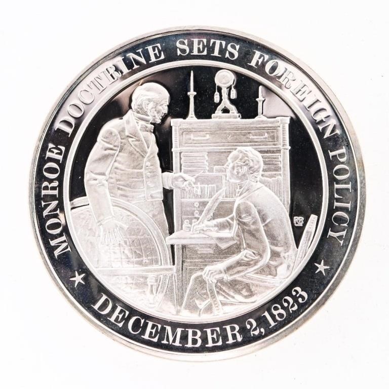 Sterling Silver USA Medallion