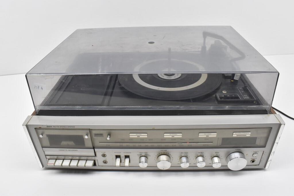 Sears AM FM Stereo System Record Player