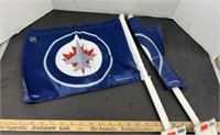 2 Winnipeg Jets Window Flags.