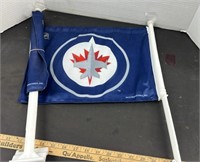 2 Winnipeg Jets Window Flags.