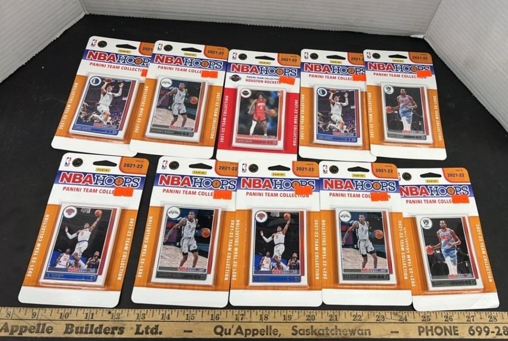 10 Unopened Packs of NBA Basketball Cards.