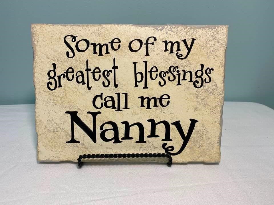Nanny Sign on Easel