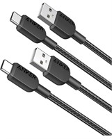 ($22) Anker USB C Cable, [2 Pack, 3ft] 310