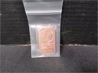 Indian Copper .999 Fine One AVDP Oz Bar