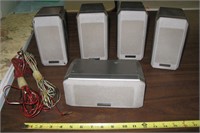 5pc Kenwood Surround Sound Speaker Set