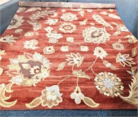 Beautiful French Aubusson Maroon Rug