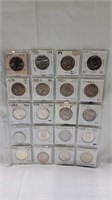 20 Kennedy half dollars collection