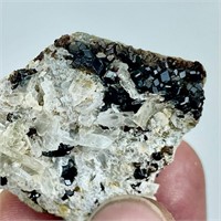 38 GM Natural Malanite With Albite Specimen