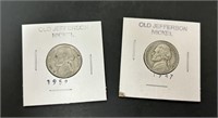 1947 and 1952 Jefferson Nickels