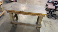Wood table 48” x 24”, 32” high