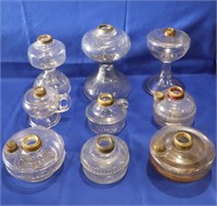 (9) Glass Oil Lamp Fonts