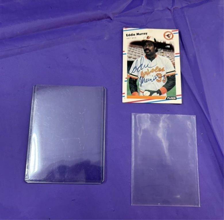 Eddy Murray Signed 1988 Fleer Baseball Card