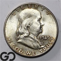 1949-S Franklin Half Dollar, BU+ Bid: 60