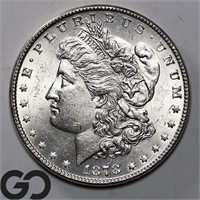 1878 7TF Morgan Dollar, Rev 78 NearGem BU Bid: 250
