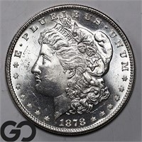 1878-S Morgan Silver Dollar, NearGemBU PL Bid: 300