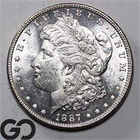 1887 Morgan Silver Dollar, Choice BU++ Bid: 67