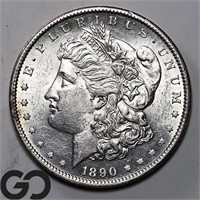 1890-S Morgan Silver Dollar, Unc Bid: 85