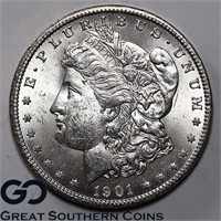 1901-O Morgan Silver Dollar, BU++ Bid: 70