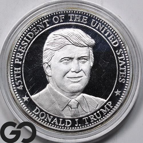 1 Ounce Silver Round, 0.999 Silver, 45th PRESIDENT