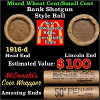 Lincoln Wheat Cent 1c Mixed Roll Orig Brandt McDon