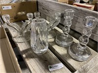 Glass Candleholder & Vase